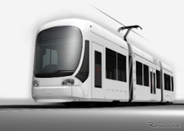 新型超低床車両1000形外装イメージ