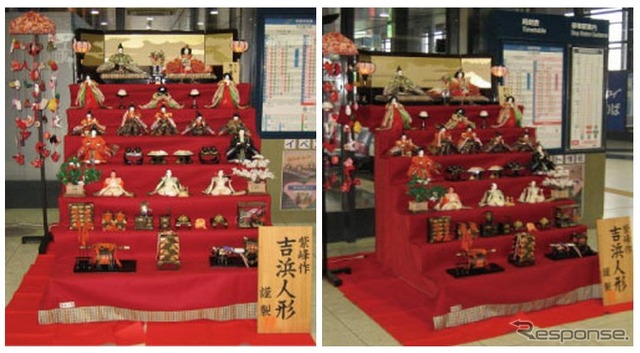 中部国際空港駅ひな人形
