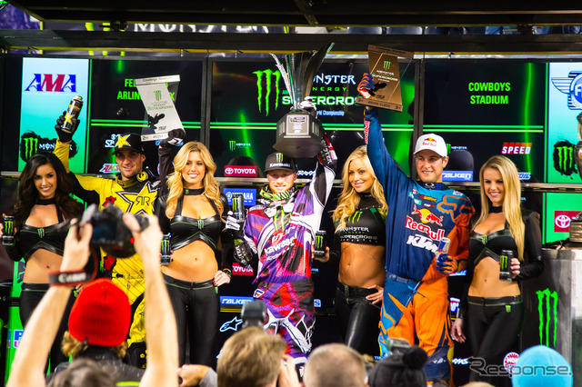 450SXクラスの表彰台
