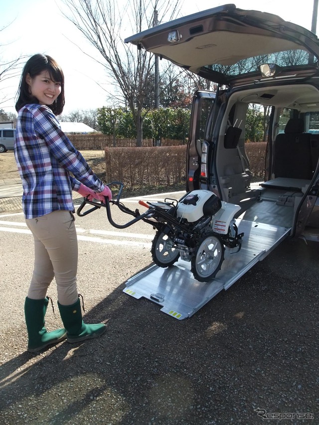 ホイールドライブでクルマへの積み込みも力いらず。