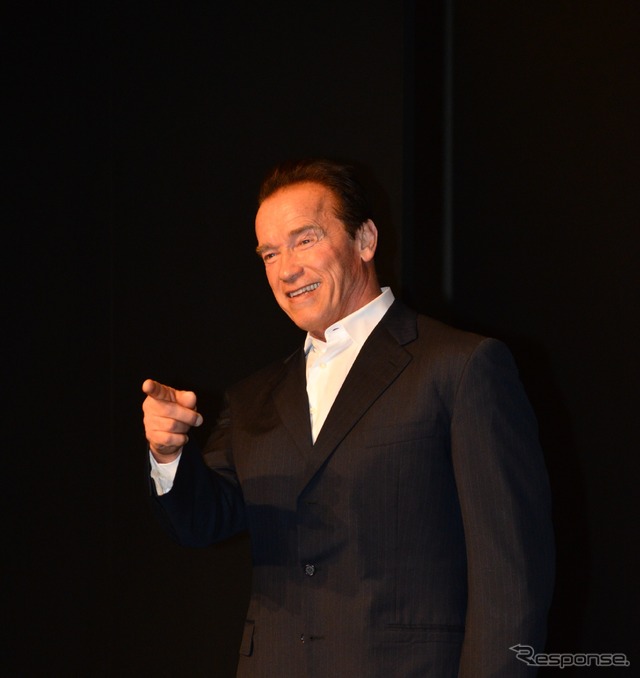 『ラストスタンド』アーノルド・シュワルツェネッガー来日記者会見の様子