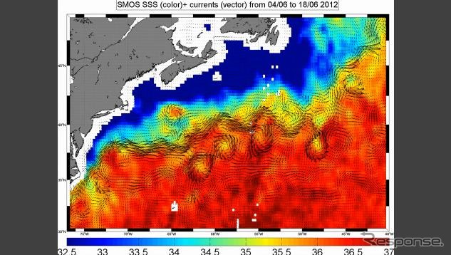 の海洋データ（動画キャプチャ）
