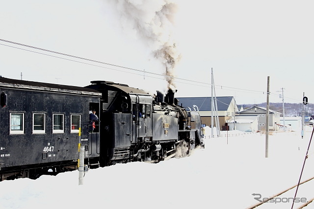 JR北海道 釧網線 標茶駅 「SL冬の湿原号」(2013年2月)