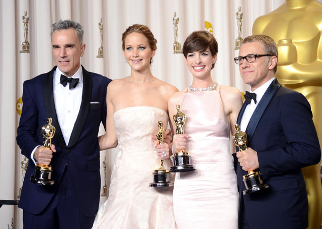 ダニエル・デイ=ルイス、ジェニファー・ローレンス、アン・ハサウェイ、クリストフ・ヴァルツ -(C) Getty Images