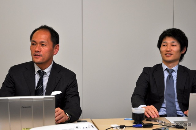 廣田健・経営企画部部長(左)と中島建・技術部係長