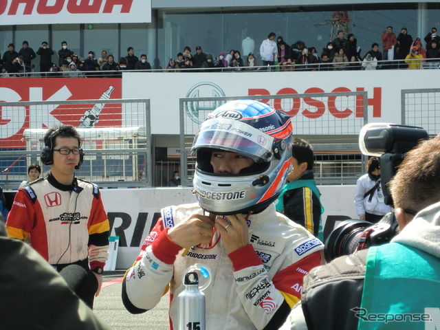 今年もスーパーフォーミュラにスポット参戦する佐藤琢磨(チーム無限)。