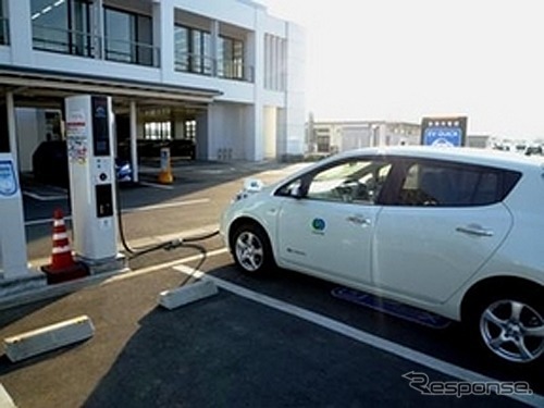つくば市、市庁舎にEV用急速充電器を設置