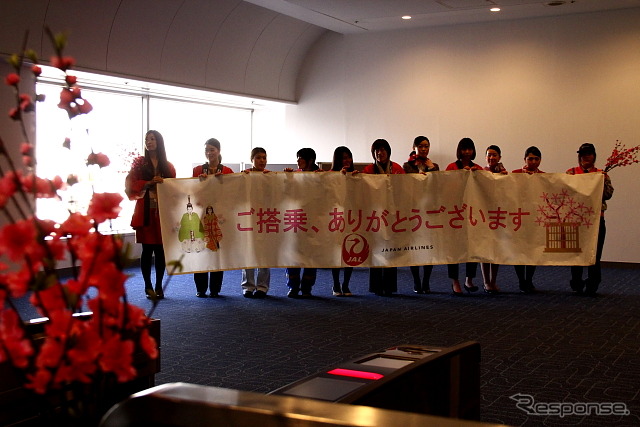 JAL ひなまつりフライト(2013年3月3日 羽田空港)