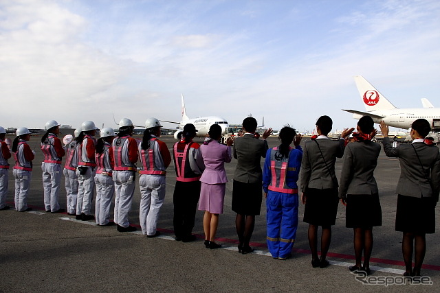 JAL ひなまつりフライト(2013年3月3日 羽田空港)