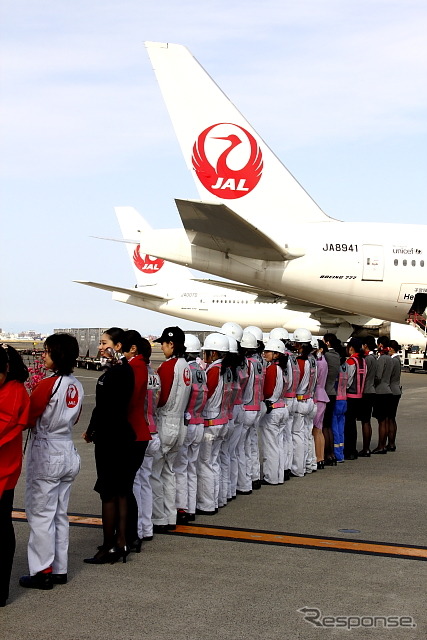 JAL ひなまつりフライト(2013年3月3日 羽田空港)