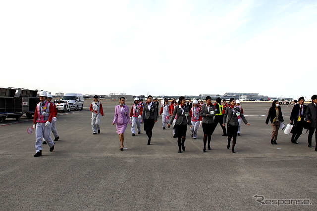 JAL ひなまつりフライト(2013年3月3日 羽田空港)