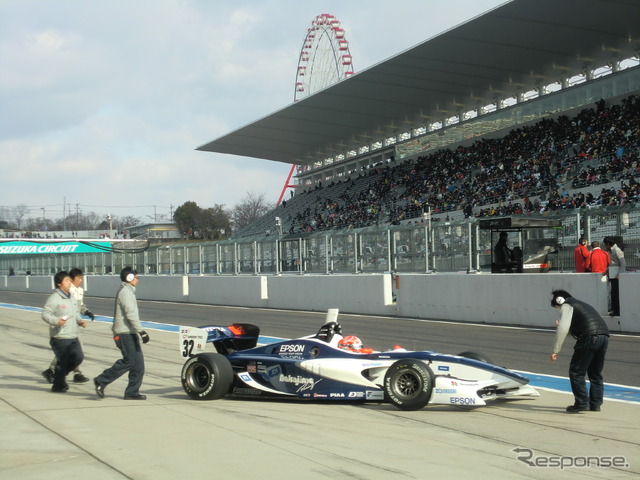 鈴鹿合同テストのトップタイムは小暮卓史(写真は鈴鹿ファン感謝デー)。