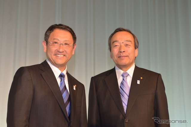 豊田社長と内山田副社長