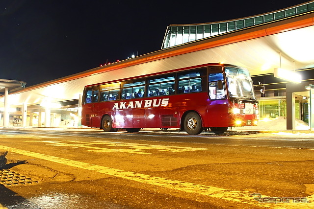 釧路空港 阿寒バス(2013年2月)