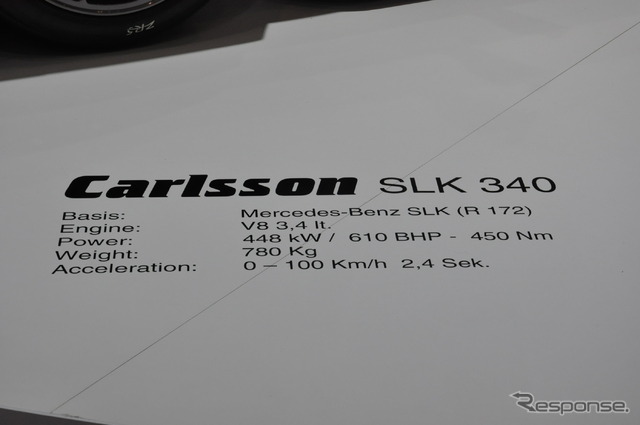 カールソン、メルセデスベンツ SLK 340(ジュネーブモーターショー13)