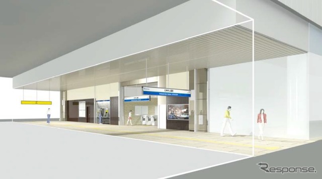 3月23日から使用を開始する石神井公園駅西口（イメージ）。