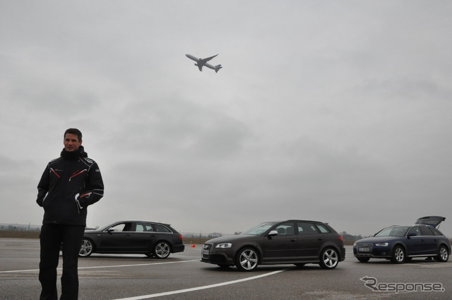 ミュンヘン空港にほど近いアウディトレーニングセンターで行なわれた試乗会