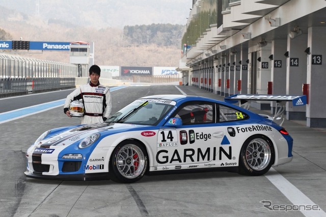 No.14、GARMIN PORSCHE　川端 伸太朗(PCCJ若手ドライバー育成プログラム) 