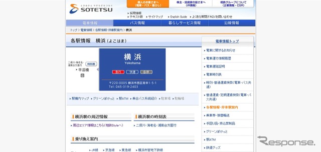 相鉄横浜駅情報