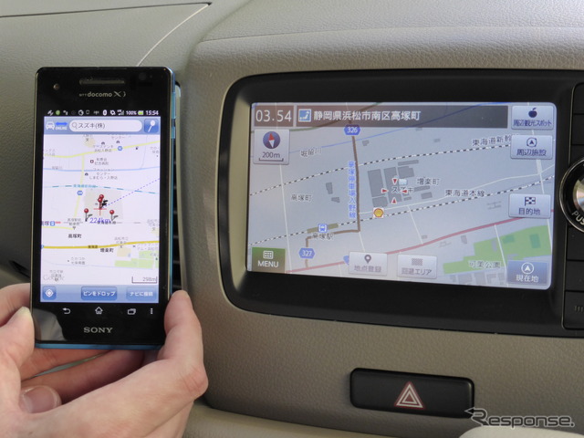 200種類以上ものアプリと連携して目的地設定ができるNaviconにも対応