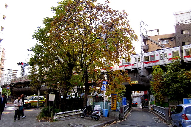 2013年3月15日までの東横線渋谷~代官山間(地上区間)