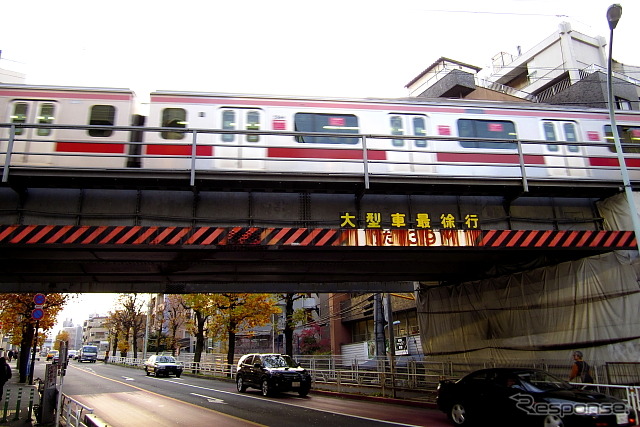 2013年3月15日までの東横線渋谷～代官山間（地上区間）