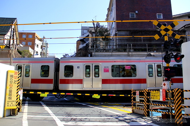 2013年3月15日までの東横線渋谷～代官山間（地上区間）