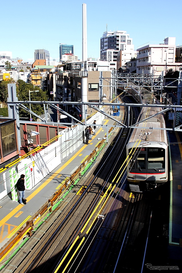 2013年3月15日までの東横線渋谷～代官山間（地上区間）