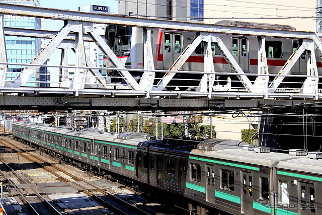 2013年3月15日までの東横線渋谷～代官山間（地上区間）