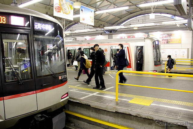 2013年3月15日までの東横線渋谷～代官山間（地上区間）