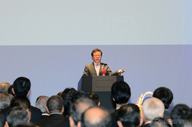 副都心線・東横線相直記念式典での猪瀬都知事