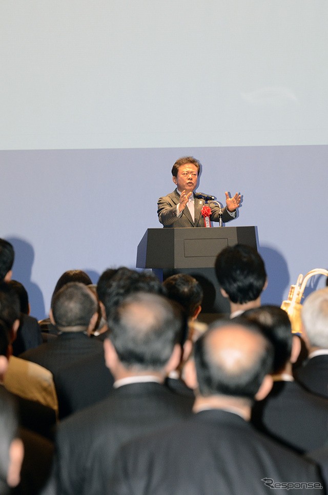 副都心線・東横線相直記念式典での猪瀬都知事