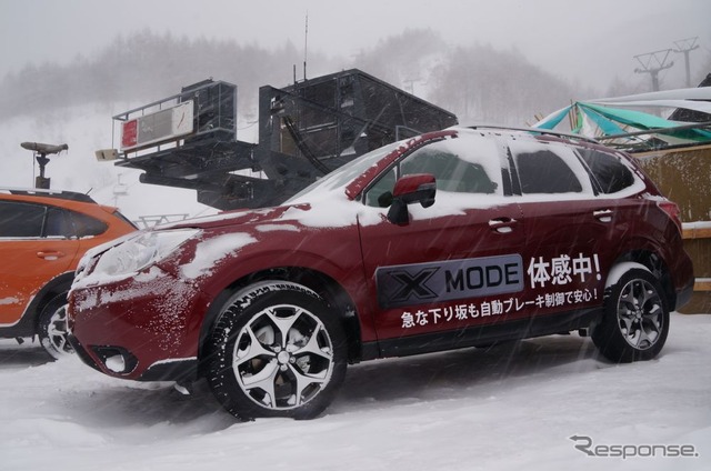 スバル フォレスター 新搭載の X-MODEを雪上で実力検証