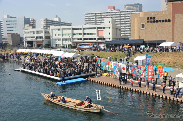 16日に川びらきした川の駅「旧中川」（江東区大島9-10）