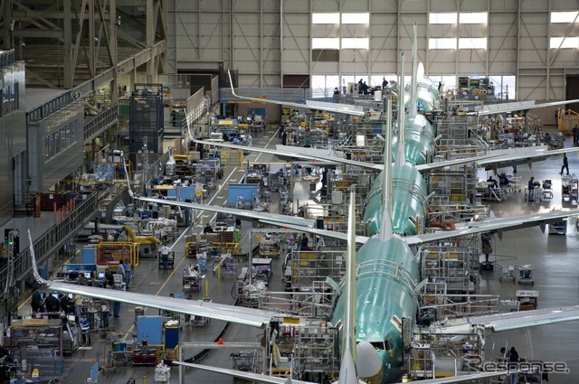 737の生産ライン