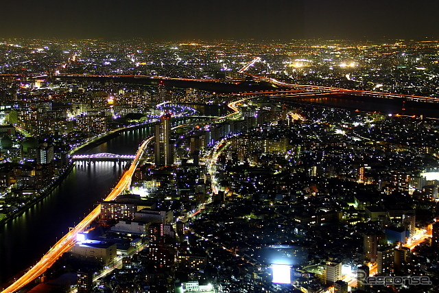 東京スカイツリー 北千住方面