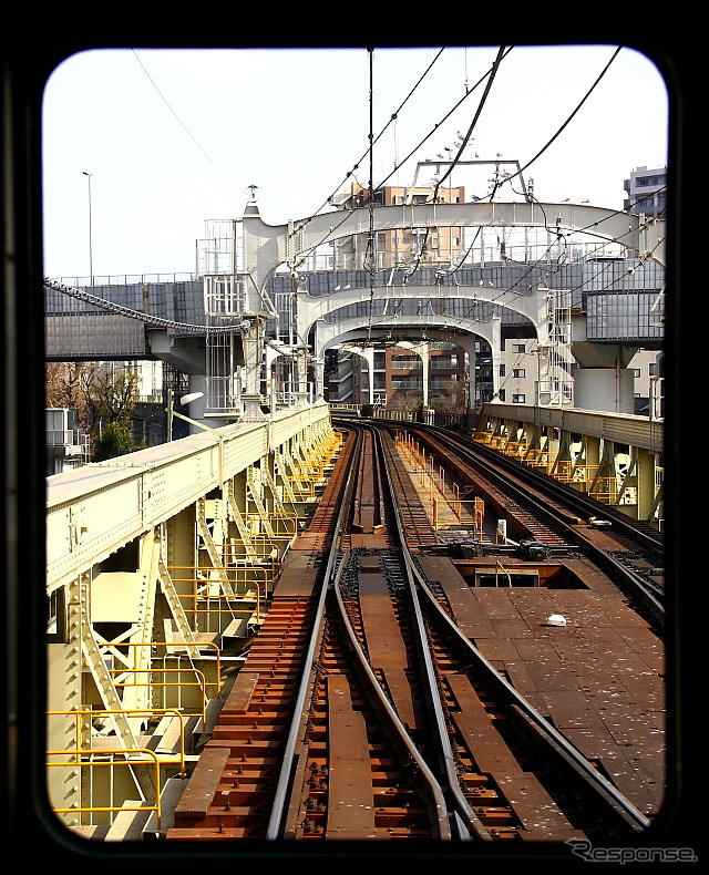 展望車両634型スカイツリートレイン車内から