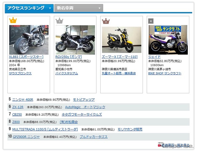 Webikeモトサーチ