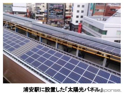 浦安駅・太陽光パネル