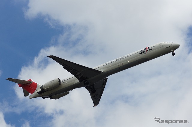 日本航空 マクドネルダグラスMD-90(参考画像)