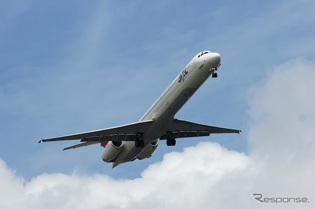 日本航空 マクドネルダグラスMD-90(参考画像)