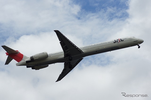 日本航空 マクドネルダグラスMD-90(参考画像)