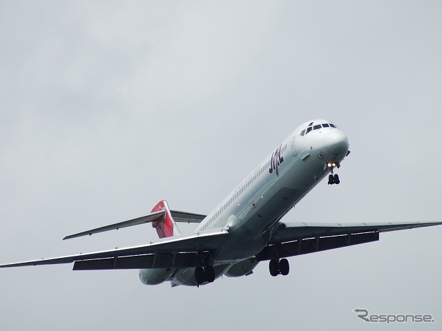 日本航空 マクドネルダグラスMD-90(参考画像)