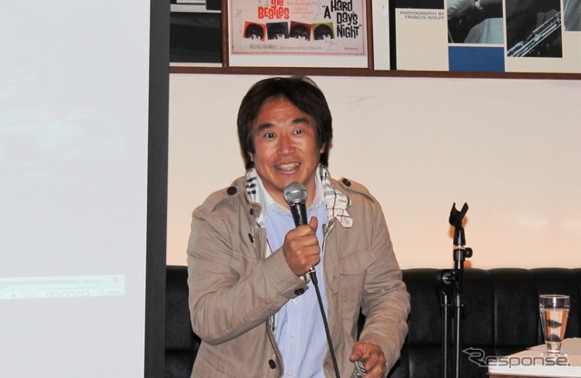 アルペン・クラシックカー・ラリー大会会長で、WRCでも活躍している新井敏弘氏