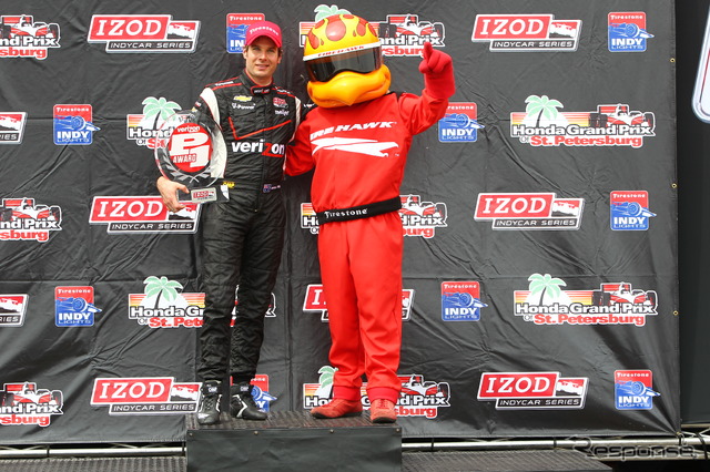 ポールポジションを獲得したウィル・パワー。写真：Indycar