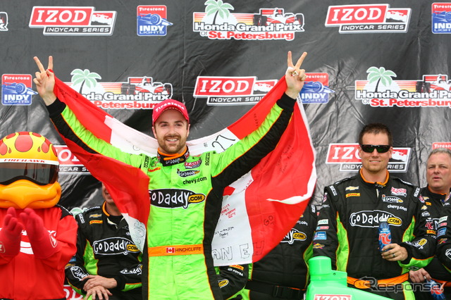 インディカー初優勝のヒンチクリフ。写真:Indycar