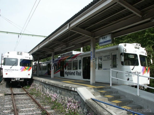 松本電気鉄道時代のアルピコ交通上高地線新島々駅