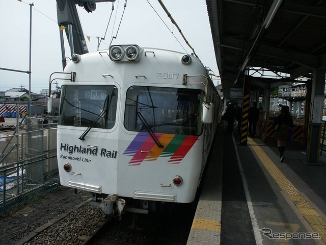 松本電気鉄道時代のアルピコ交通上高地線松本駅