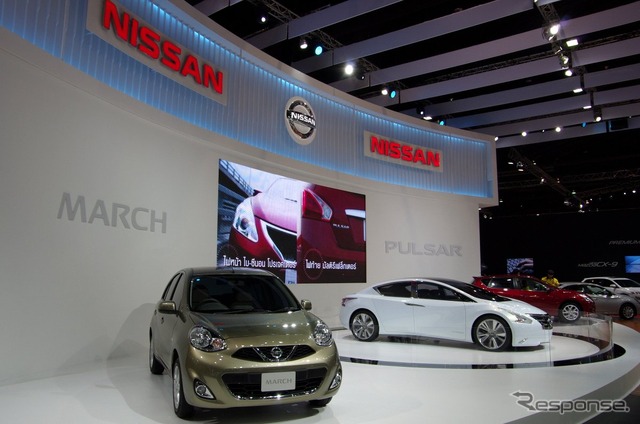 【バンコクモーターショー13】マーチの商品力強化でエコカー市場のシェアアップ狙う日産