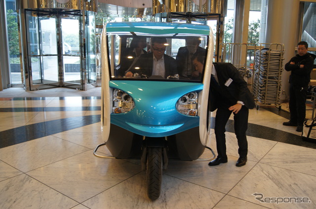 テラモーターズ、新興国向けEV3輪タクシーを公開…年間1万台規模で量産へ